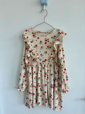 Konges Slojd Basic Frill Dress - Marmalade